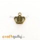 Charms / Elements 17mm Metal - Crown #1 - Bronze - Pack of 1 Charms / Elements 17mm Metal - Crown #1 - Bronze - Pack of 1