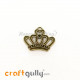 Charms / Elements 23mm Metal - Crown #2 - Bronze - Pack of 1 Charms / Elements 23mm Metal - Crown #2 - Bronze - Pack of 1