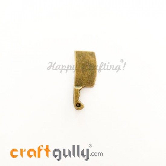 Charms / Elements 23.5mm Metal - Kitchen Knife - Bronze - Pack of 1 Charms / Elements 23.5mm Metal - Kitchen Knife - Bronze - Pack of 1