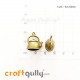 Charms / Elements 17mm Metal - Kitchen Teapot - Bronze - Pack of 1 Charms / Elements 17mm Metal - Kitchen Teapot - Bronze - Pack of 1
