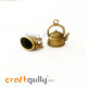 Charms / Elements  17mm Metal - Kitchen Teapot - Bronze - Pack of 1