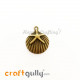 Charms / Elements 22mm Metal - Shell #1 - Bronze - Pack of 1 Charms / Elements 22mm Metal - Shell #1 - Bronze - Pack of 1