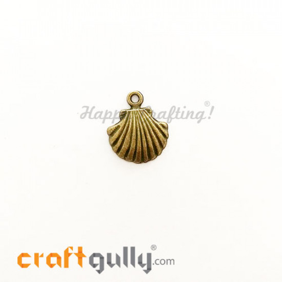 Charms / Elements 18.5mm Metal - Shell #2 - Bronze - Pack of 1 Charms / Elements 18.5mm Metal - Shell #2 - Bronze - Pack of 1