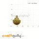 Charms / Elements 18.5mm Metal - Shell #2 - Bronze - Pack of 1 Charms / Elements 18.5mm Metal - Shell #2 - Bronze - Pack of 1