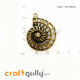 Charms / Elements 35mm Metal - Shell #4 - Bronze - Pack of 1 Charms / Elements 35mm Metal - Shell #4 - Bronze - Pack of 1