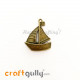Charms / Elements 31mm Metal - Marine Sail Boat #1 - Bronze - Pack of 1 Charms / Elements 31mm Metal - Marine Sail Boat #1 - Bronze - Pack of 1