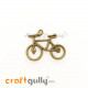 Charms / Elements 31mm Metal - Travel Bicycle - Bronze - Pack of 1