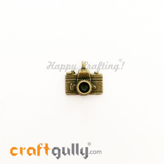 Charms / Elements 15.5mm Metal - Travel Camera - Bronze - Pack of 1 Charms / Elements 15.5mm Metal - Travel Camera - Bronze - Pack of 1