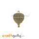 Charms / Elements 24mm Metal - Travel Hot Air Balloon - Bronze - Pack of 1 Charms / Elements 24mm Metal - Travel Hot Air Balloon - Bronze - Pack of 1