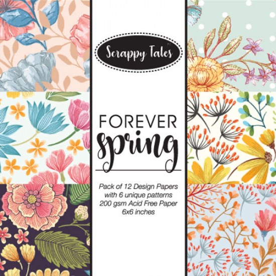 Pattern Papers 6x6 - Forever Spring - Pack of 12