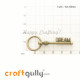 Charms / Elements 51.5mm Metal - Key #4 - Bronze - Pack of 1 Charms / Elements 51.5mm Metal - Key #4 - Bronze - Pack of 1
