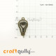 Charms / Elements 31.5mm Metal - Light Bulb - Bronze - Pack of 1 Charms / Elements 31.5mm Metal - Light Bulb - Bronze - Pack of 1