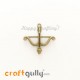 Charms / Elements 25mm Metal - Bow & Arrow #1 - Bronze - Pack of 1 Charms / Elements 25mm Metal - Bow & Arrow #1 - Bronze - Pack of 1