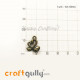 Charms / Elements 15mm Metal - Swans #1 - Bronze - Pack of 2 Charms / Elements 15mm Metal - Swans #1 - Bronze - Pack of 2