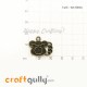 Charms / Elements 18mm Metal - Telephone - Bronze - Pack of 1 Charms / Elements 18mm Metal - Telephone - Bronze - Pack of 1
