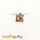 Charms / Elements 15mm Metal - Sentiment Love - Bronze - Pack of 1 Charms / Elements 15mm Metal - Sentiment Love - Bronze - Pack of 1
