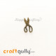 Charms / Elements 19mm Metal - Sewing Scissors - Bronze - Pack of 2 Charms / Elements 19mm Metal - Sewing Scissors - Bronze - Pack of 2