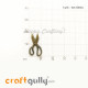 Charms / Elements 19mm Metal - Sewing Scissors - Bronze - Pack of 2 Charms / Elements 19mm Metal - Sewing Scissors - Bronze - Pack of 2
