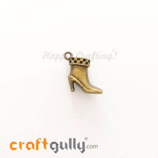 Charms / Elements 15mm Metal - Shoes #1 - Bronze - Pack of 1 Charms / Elements 15mm Metal - Shoes #1 - Bronze - Pack of 1