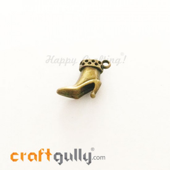 Charms / Elements 15mm Metal - Shoes #1 - Bronze - Pack of 1 Charms / Elements 15mm Metal - Shoes #1 - Bronze - Pack of 1