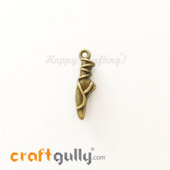 Charms / Elements 23mm Metal - Shoes #3 - Bronze - Pack of 1 Charms / Elements 23mm Metal - Shoes #3 - Bronze - Pack of 1