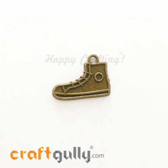 Charms / Elements 19.5mm Metal - Shoes #4 - Bronze - Pack of 1