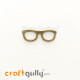 Charms / Elements 29mm Metal - Accessory Spectacles - Bronze - Pack of 1