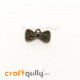 Charms / Elements 20mm Metal - Accessory Bow #1 - Bronze - Pack of 1