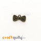 Charms / Elements 20mm Metal - Accessory Bow #1 - Bronze - Pack of 1 Charms / Elements 20mm Metal - Accessory Bow #1 - Bronze - Pack of 1