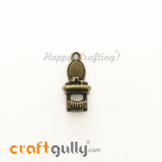 Charms / Elements 20.5mm Metal - Accessory Dresser - Bronze - Pack of 1 Charms / Elements 20.5mm Metal - Accessory Dresser - Bronze - Pack of 1