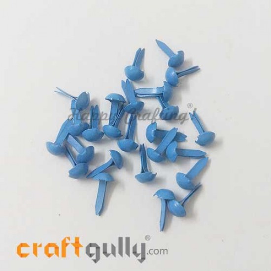 Brads 5mm Round - Blue - 25 Brads