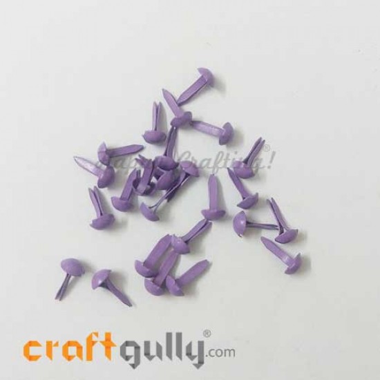 Brads 5mm Round - Violet - 25 Brads