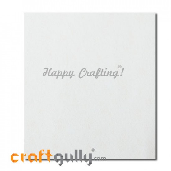 Fabric - Felt - White - 16 inches