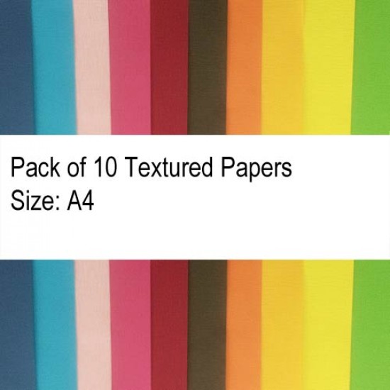 Papers A4 - Texture #1 - Assorted 120gsm - Pack of 10