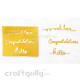 Die-Cut Sentiments #1 - Metallic Golden - Pack of 3