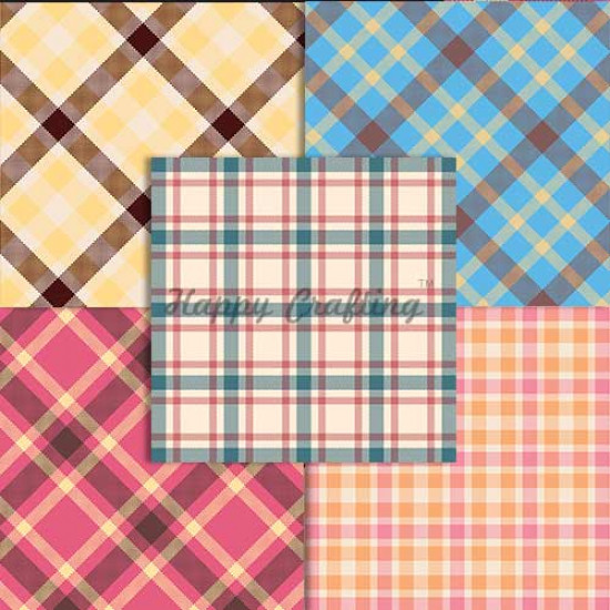 Pattern Papers 6x6 - Plaid Love - Pack of 10