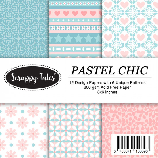 Pattern Papers 6x6 - Pastel Chic - Pack of 12