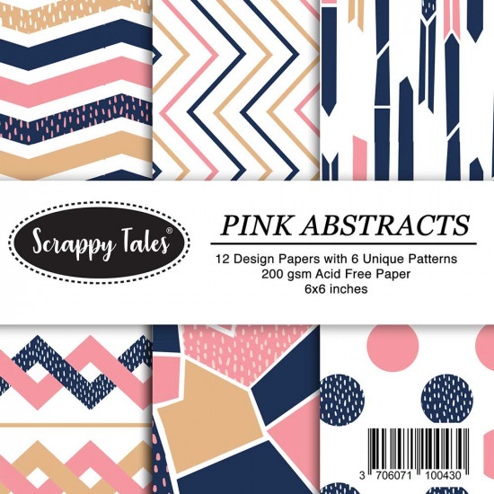 Pattern Papers 6x6 - Pink Abstracts - Pack of 12
