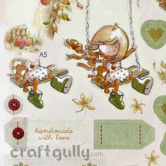 PaperMania Vintage Notes #1 - Happy Girl Sentiments