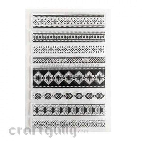 Clear Stamps #2 - 4x6 Inch - Borders Clear Stamps #2 - 4x6 Inch - Borders