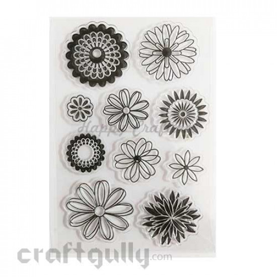 Clear Stamps #5 - 4x6 Inch - Flowers