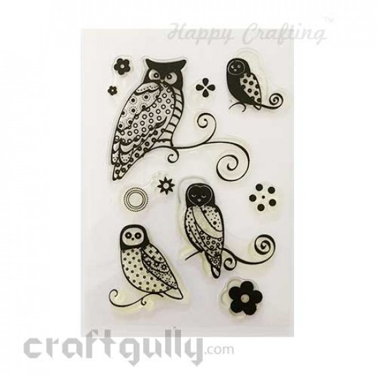 Clear Stamps #11 - 4x6 Inch - Owls