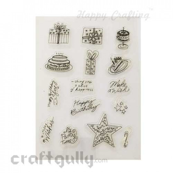 Clear Stamps #15 - 6x8 Inch - Happy Birthday