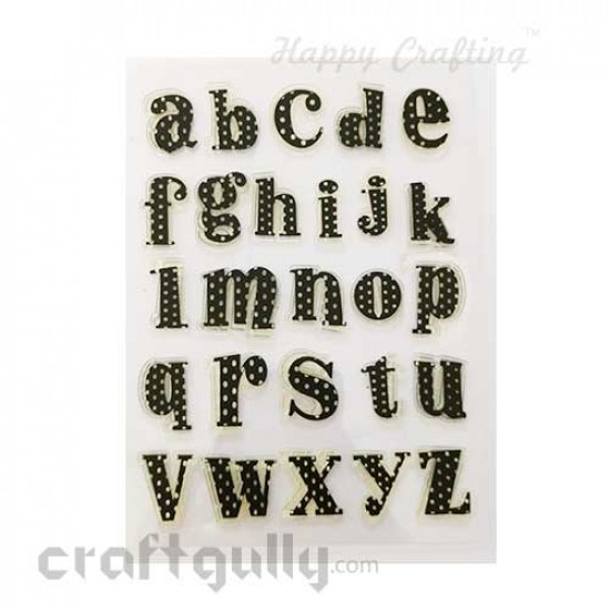 Clear Stamps #18 - 6x8 Inch - Alphabets Polka
