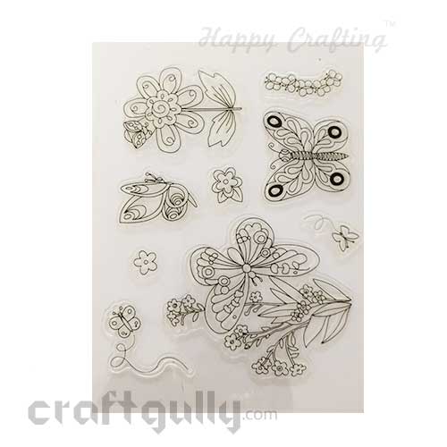Clear Stamps #19 - 6x8 Inch - Butterflies