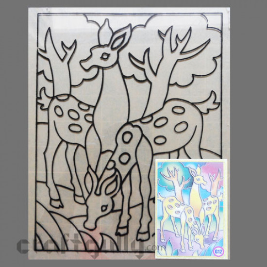 Ready-To-Glass-Paint Stencil - Deer