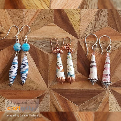 DIY Paper Bead Earrings Project