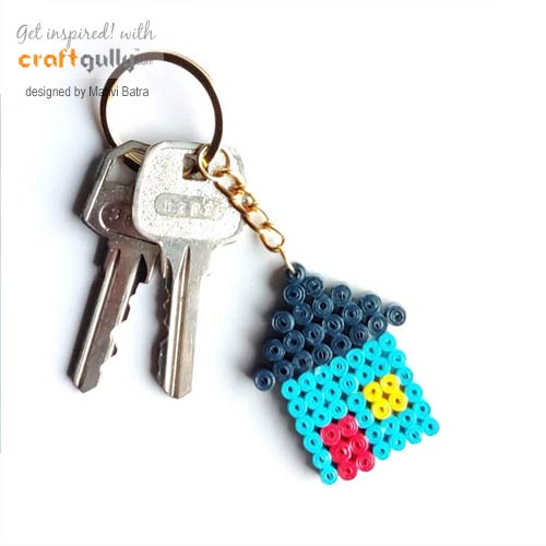 Quilling art keychain deals